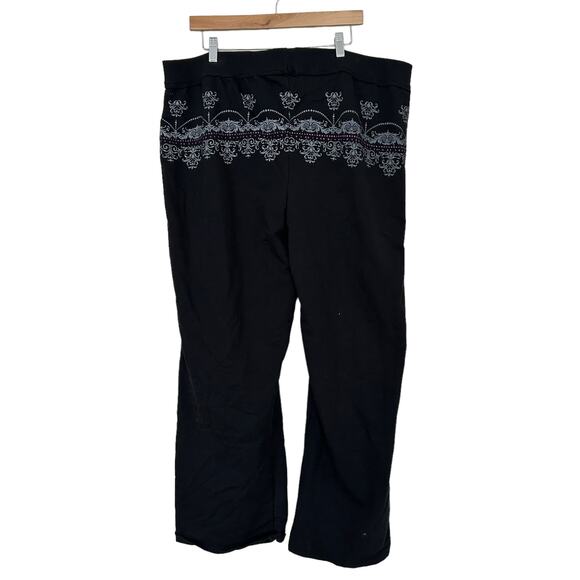 Lane Bryant Black Sweatpants Sz 22/24 - Picture 3 of 5